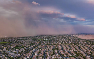 Dust storm roof repair in Phoenix Arizona by MSW Contracting LLC